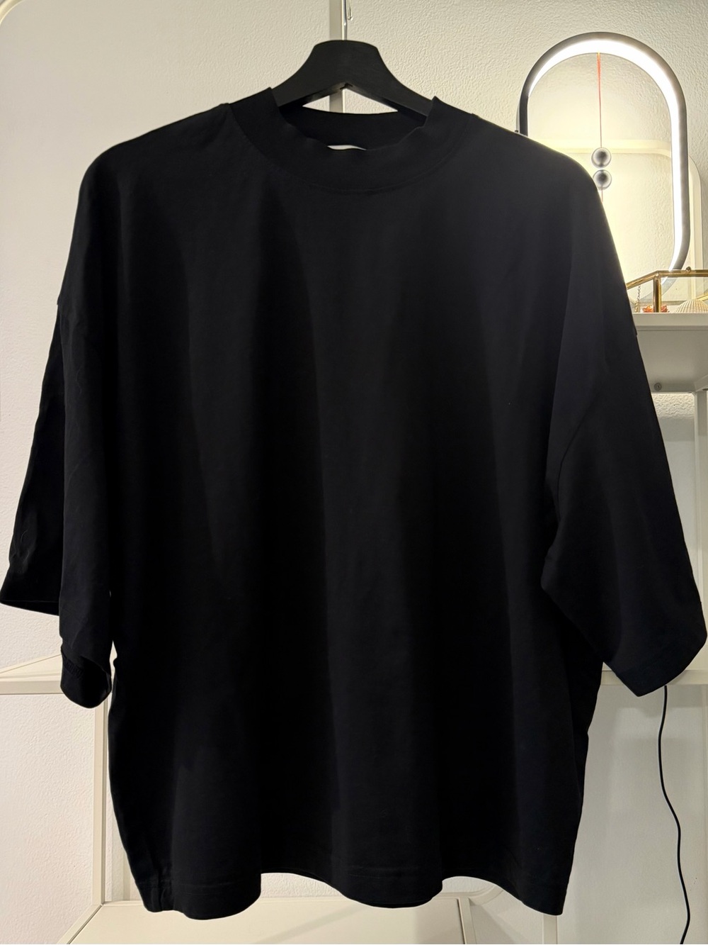 COS Black Oversized T-Shirt